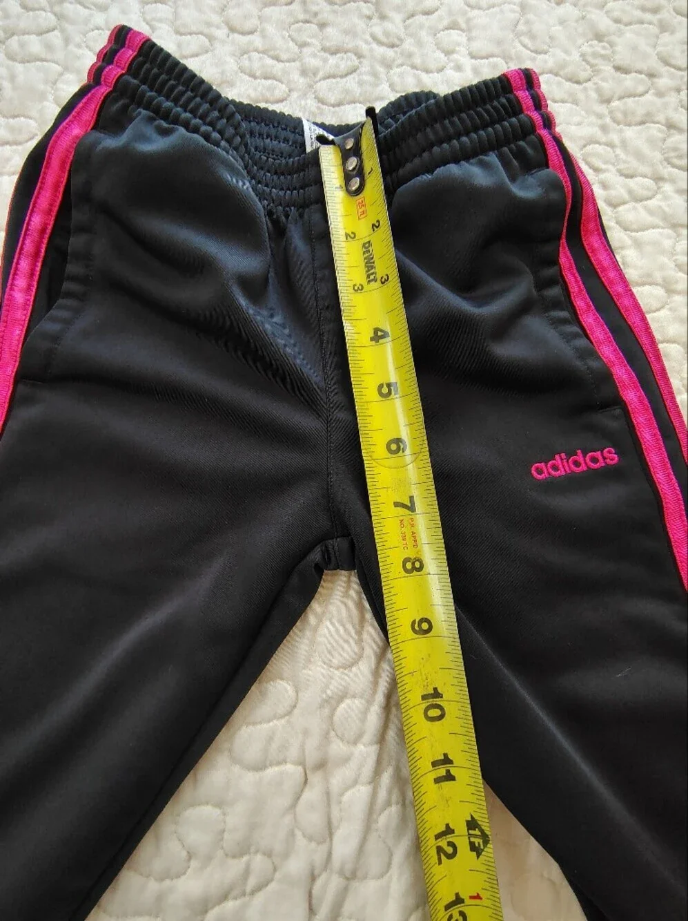adidas Black and Hot Pink Kids Track Set